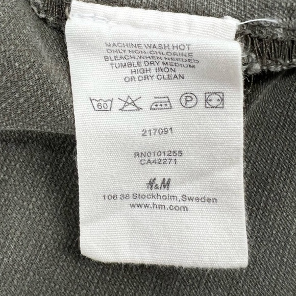 H&M Green Denim Jean Jacket Size 12 Women’s - Picture 4 of 7